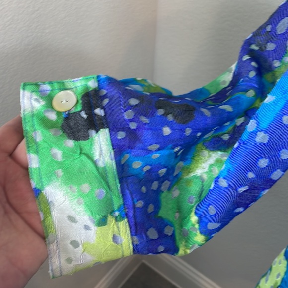 🌸Ruby Rd Favorites Jacket Size 20W 20 Semi-sheer Summer Blazer Front Zipper EUC - Picture 5 of 6